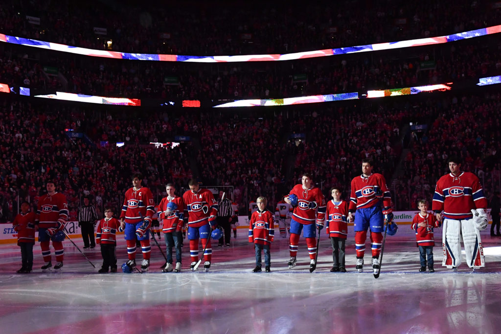 The Canadiens pay tribute to children of Leucan