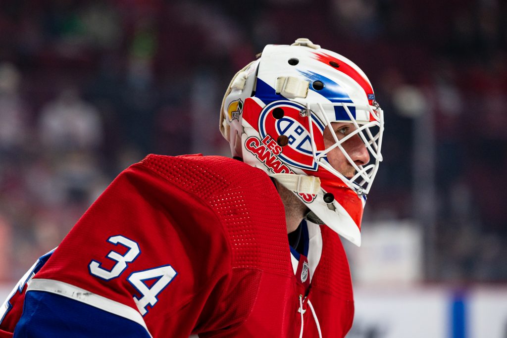 Jake Allen's goalie mask up for auction until April 19