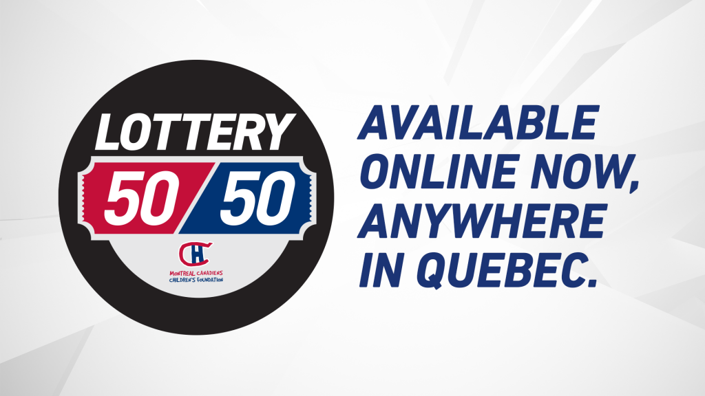 50/50 raffles now available online at every Canadiens home game