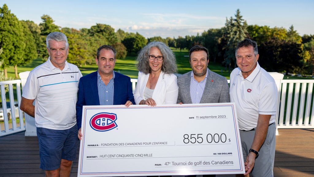La Fondation amasse un montant record lors du Tournoi de golf des Canadiens