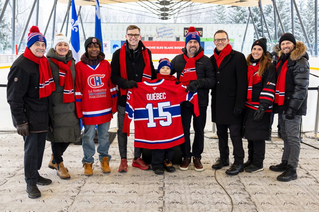 A 15th BLEU BLANC BOUGE rink unveiled in Quebec City